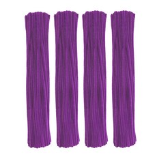 曼德哈比 彩色細毛根鐵絲, 400個, 紫色