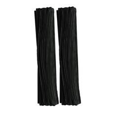 曼德哈比 彩色細毛根鐵絲, 200個, 黑色