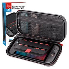 JOYTRON Nintendo Switch 2豪華收納包+Joy-Con保護套 2入組, 黑色, 1個, SW2-CARRY01