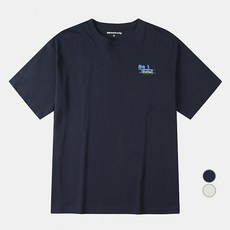 NEPA 男性透氣經典FISHING圖案棉質微寬鬆短袖T恤