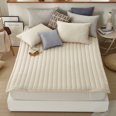 Decogram 80支純棉染色床墊, 淺褐色