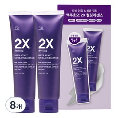 비바스 맥주효모 2X 스타일링 컬링 헤어에센스, 150ml, 8개