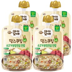 아이꼬야 맘스쿠킹 레토르트 이유식, 100g, 4개, 소고기 된장전골 진밥