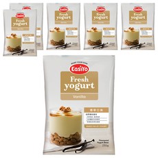 EasiYo 優格粉 香草口味, 紐西蘭原裝進口, 天然成分, 純淨乳源, 3步驟製作, 每包含百億乳酸菌, 230g, 1包, 6包