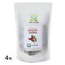 티랜드 유기농 로즈힙 티백, 1.5g, 20개입, 4개