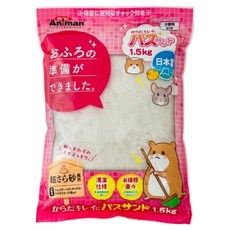 mini animan 小動物專用舒適清潔細粒沐浴砂, 1.5kg, 1袋