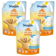 Snuggle 熊寶貝 室內晾乾衣物柔軟精 陽光擁抱香 補充包, 3個, 2.6L