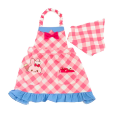 Usamomochan 萌兔桃桃 兒童圍裙 格紋 130cm