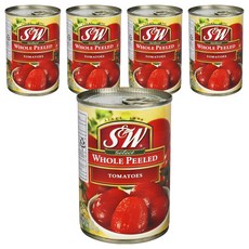 에스앤더블유 홀 필 토마토 과일통조림, 5개, 400g