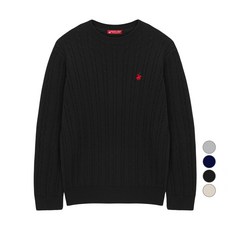 BEVERLY HILLS POLO CLUB 比佛利保羅 扭紋長袖圓形針織T恤 CPN7T81