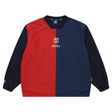 Hyungji 巴塞隆納經典線條梭織大學T EBCZSWST1