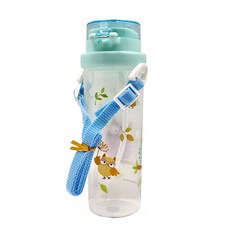 Sanpuli 山蒲利 吸管水壺, popokiki 綠色 + 透明, 500ml, 1個