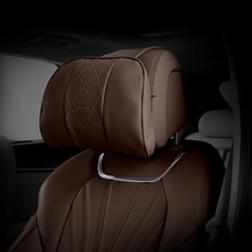 아임반 차량용 1열 헤드레스트 LITE 목쿠션, 멜롯브라운, 1개