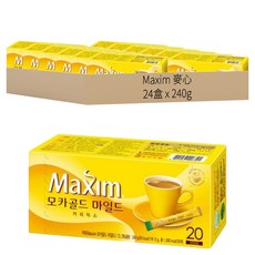 Maxim 麥心 摩卡經典三合一咖啡, 12g, 20條, 24盒