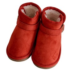 BabyZZam 兒童皮帶毛靴