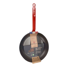 de Buyer 畢耶 CHOC 彩色系列 不適用感應爐 5層平底不沾圓鍋 紅握柄 1290g, 32cm, 1個