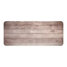 QIDINA 特大加厚仿真滑鼠墊/背景桌墊, 復古木紋 木紋色, 1個