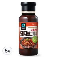 청정원 고추장 돼지불고기 양념, 500g, 5개