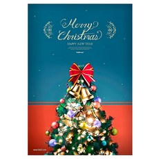 알로데 트리 광장 크리스마스 벽 장식 보석십자수 DIY 키트 스퀘어 타입 40 x 50 cm, NO 05, 1개