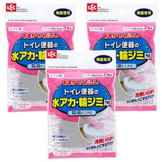 LEC 日製馬桶用研磨清潔海綿, 灰色, 3包