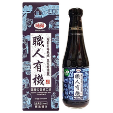 味榮 職人有機 黑豆蔭油露, 1個, 320ml