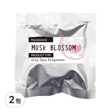 John's Blend 車用芳香劑補充包, 櫻花麝香, 夾型設計, 自然清新香氣, 30天持續時間, 2包