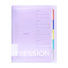 maruman SESSION 彩色活頁夾 雙重索引 26孔夾 B5 F310-30, 淺紫, 1本
