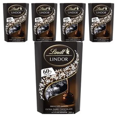 Lindt 瑞士蓮 Lindor黑巧克力球, 200g, 5盒