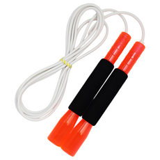 JFROPE Twinkle海綿競速跳繩, 紅色 + 白色繩, 1個