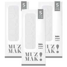 MUZ MAK 補充裝黏性美甲片 小號 5入組, 單一顏色, 3個