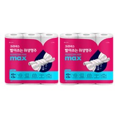 크리넥스 빨아쓰는 위생행주 MAX 핑크, 135매, 2개