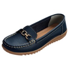 유세븐 효도화 여성용 가죽 컴포트 로퍼 DM1003