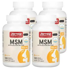 Jarrow FORMULAS 賈羅公式 MSM素食膠囊, 100顆, 4罐
