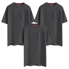 남녀공용 20수 면 100% 기본 무지 라운드넥 반팔 티셔츠 AB-HR 3p