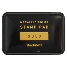 Shachihata 寫吉達 油性印台 蓋章捺印專用, 金色, 1個