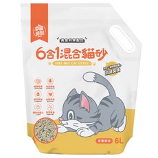 幸福時刻 6合1混合貓砂, 1包