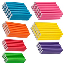 esthe HauteZen 嬉皮水波紋燙髮 自助髮根豐盈燙髮 髮捲造型器 7種 x 6p + 收納袋組合, 混合色, 3套