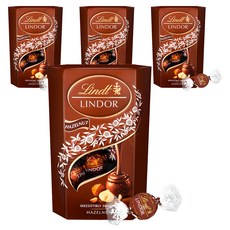 Lindt 瑞士蓮 LINDOR LINDOR榛果巧克力球, 200g, 4盒