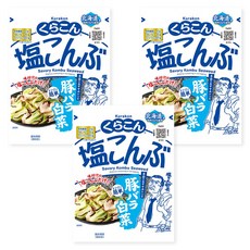 쿠라콘 시오 콘부 염장 다시마, 47g, 3개