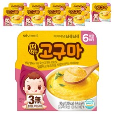 Ivenet Bebe 孩童蔬果泥, 地瓜口味, 90g, 10入