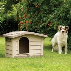 bama 適合戶外使用的中型到大型犬舍, 淺褐色的
