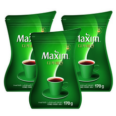 Maxim 無咖啡因咖啡粉補充包, 170g, 1包, 3包