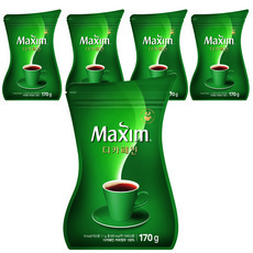 Maxim 無咖啡因咖啡粉補充包, 170g, 1包, 5包