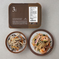 집반찬연구소 해물잡채 200g + 느타리버섯볶음 180g, 1팩