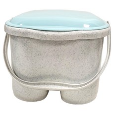 SHABATH 足浴桶 附蓋 PP塑膠材質 尺寸33x36x48公分, 1個, 藍色