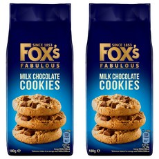 FOXS 밀크 초콜릿 쿠키, 180g, 2개