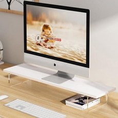 亞克力木板懸浮螢幕增高架 50cm 單層, 暖白色