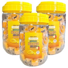 달콤하고 쫀득한 애플망고젤리, 600g, 3개