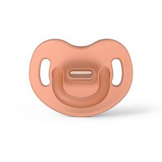 suavinex 蘇維妮 幼兒全矽膠母乳觸感奶嘴, 1個, 第2階段(6個月以上), 橘色