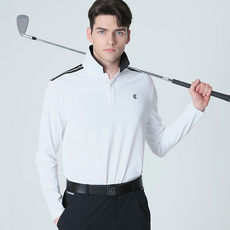Cleveland GOLF 男士酷羅紋領大標誌長袖T恤CGKMTS1018